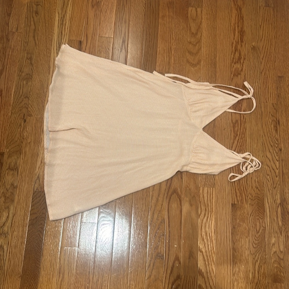 Checkered Orange & White Sundress